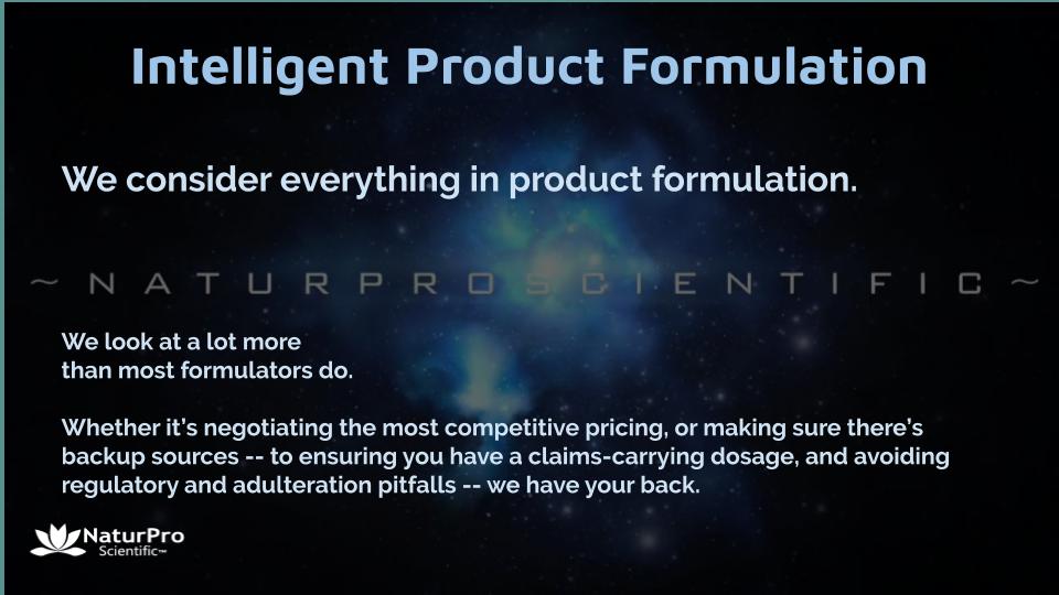 Product Formulation