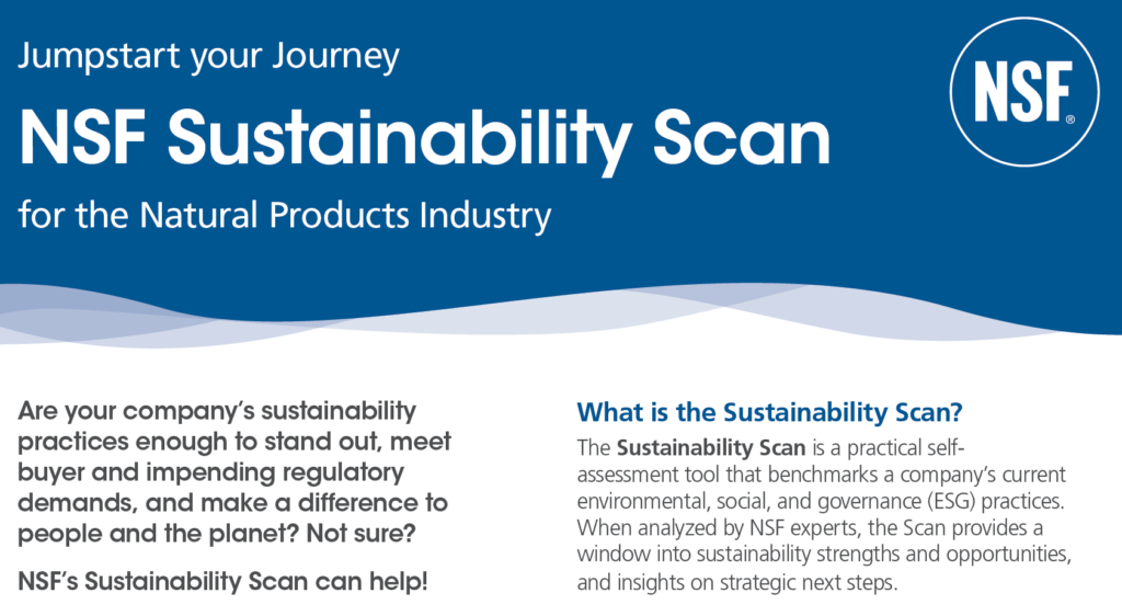 NSF Sustainability Scan