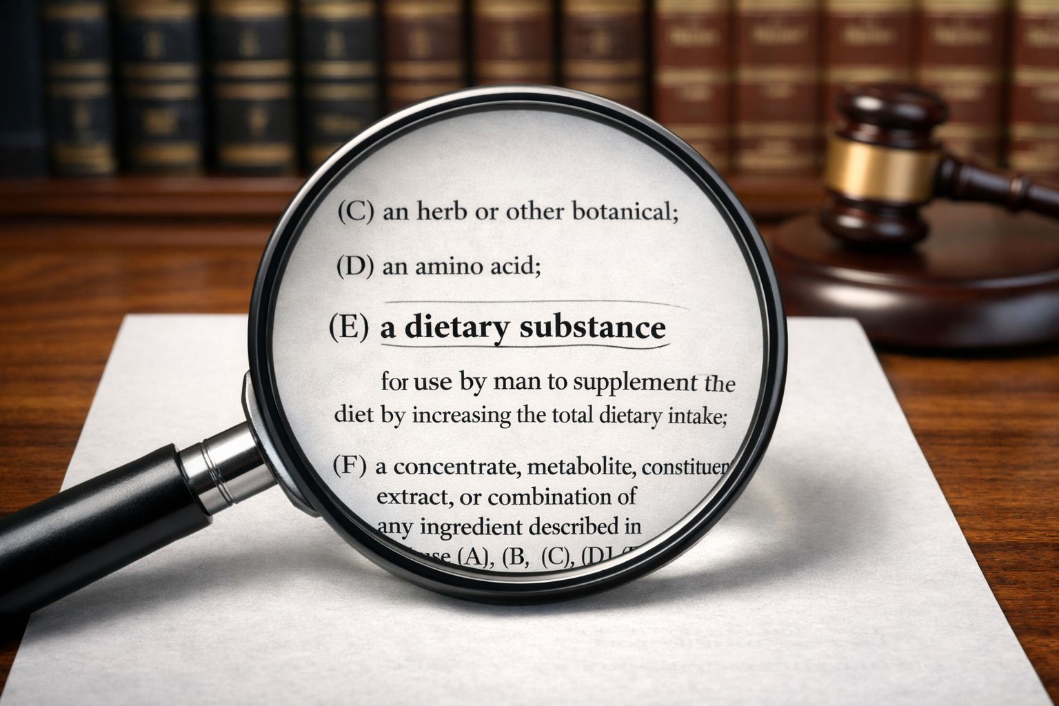 DSHEA FDA Meaning of Dietary Substance
